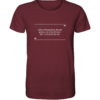Spruchgewand - Mit Witz und Verstand - front organic shirt 672b34 1116x 84