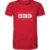 GENIAL PSE Elemente Chemie - Unisex BIO T-Shirt 14 Spruchgewand - Mit Witz und Verstand - front organic shirt cb1f34 1116x 88