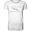 Mein Name ist Kevin, wie in Süßmolkevinaigrette - Unisex BIO T-Shirt 17 Spruchgewand - Mit Witz und Verstand - front organic shirt f8f8f8 1116x 100