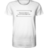 Spruchgewand - Mit Witz und Verstand - front organic shirt f8f8f8 1116x 109