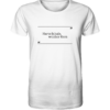 Harte Schale, weicher Kern - Unisex BIO T-Shirt 17 Spruchgewand - Mit Witz und Verstand - front organic shirt f8f8f8 1116x 25