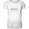 GENIUS PSE Elemente Chemie - Unisex BIO T-Shirt 17 Spruchgewand - Mit Witz und Verstand - front organic shirt f8f8f8 1116x 91