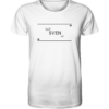Mein Name ist Sven, wie in Hilfsventil - Unisex BIO T-Shirt 17 Spruchgewand - Mit Witz und Verstand - front organic shirt f8f8f8 1116x 98