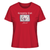 Grunty Cat - die grunzende Katze - Meoink - Damen Bio T-Shirt 13 Spruchgewand - Mit Witz und Verstand - front ladies organic shirt cb1f34 1116x 36