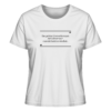 Die größte Vortrefflichkeit der Römer war, dass sie Latein sprachen. - Damen Bio T-Shirt 15 Spruchgewand - Mit Witz und Verstand - front ladies organic shirt f8f8f8 1116x 19