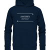 Angeber on Tour - Hochwertiger Unisex Bio Hoodie 9 Spruchgewand - Mit Witz und Verstand - front organic hoodie 0e2035 1116x
